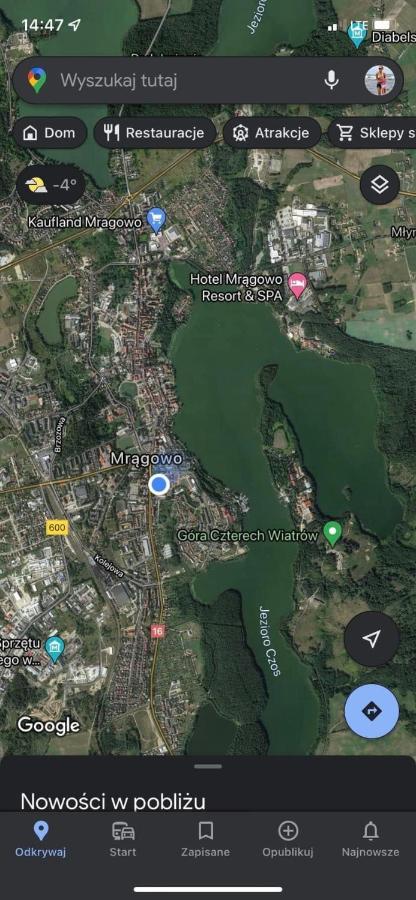 Apartament Czos Мронгово Экстерьер фото